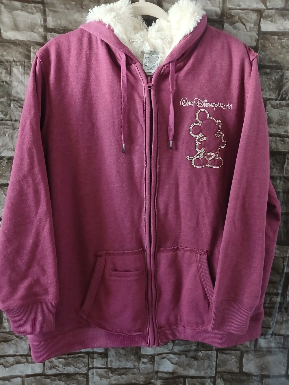 Disney Plush-Lined Hooded Jacket - Raspberry Pink